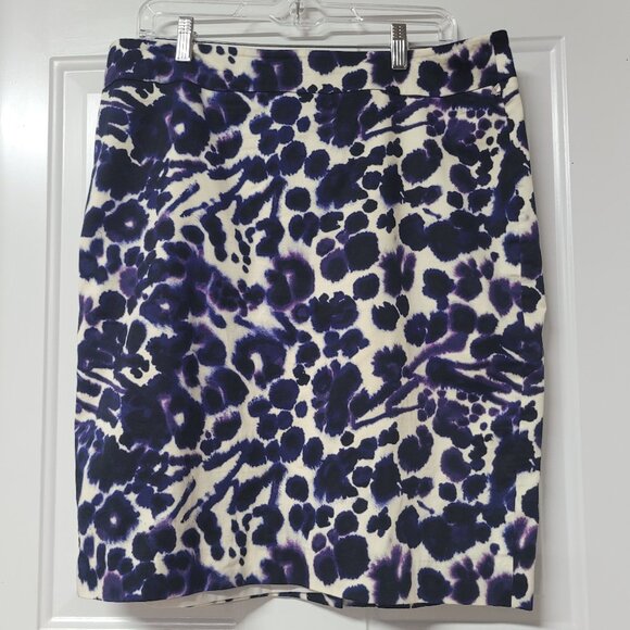 Beautiful Ann Taylor skirt leopard print floral knee length dress size 14 - Picture 1 of 3
